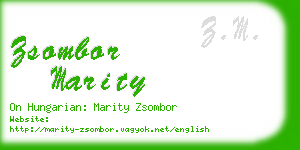 zsombor marity business card